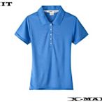 特價150~排汗王~X-MAX~台灣製-冰感系列-長版-素面POLO衫-女款-寶藍~排汗衫~涼感紗~抗UV~客製化~