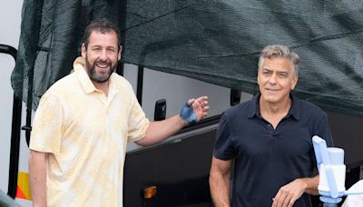 George Clooney Spends His 63rd Birthday Playing Basketball With Adam Sandler