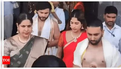 When Jahnvi Kapoor visited Tirupati Temple with Shikhar Pahariya and Orry | - Times of India