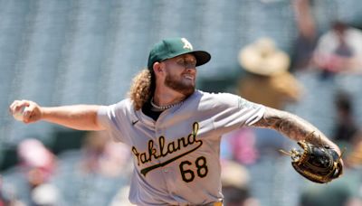 Athletics waste strong outing from Joey Estes as Angels complete sweep