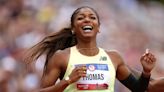 Gabby Thomas claims the 200m title at the U.S. Olympic Team Trials as Sha'Carri Richardson falls short on second event