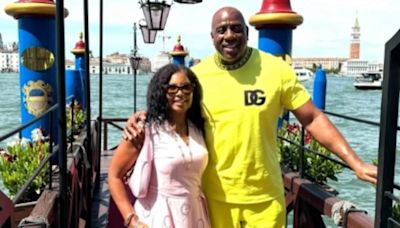 Magic Johnson sports Dolce & Gabbana outfit in Venice with wife Cookie