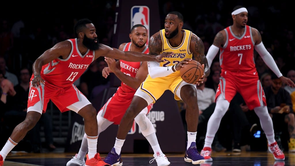 ‘27 straight threes?’: In new podcast, LeBron James mocks 2018 Rockets