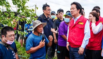 賴清德屏東勘災 周春米喊話中央金援地方建設