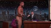 Jason Momoa Strips Down, Bares His Butt in Traditional Hawaiian Malo on 'Jimmy Kimmel Live'