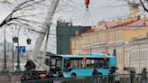 Three killed as bus falls into river in Russia's St Petersburg