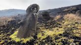 "Los moai están totalmente carbonizados": un incendio daña parte de las enigmáticas estatuas de la Isla de Pascua