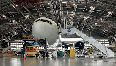 Boeing 777 passenger jet refurbished into NASA's new airborne science lab