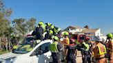 Detenido por atropellar a un ciclista y circular con él enganchado sobre la baca