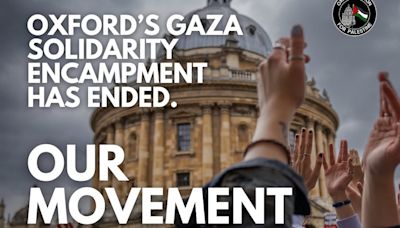 Oxford students mocked for closing pro-Palestine camp during holidays