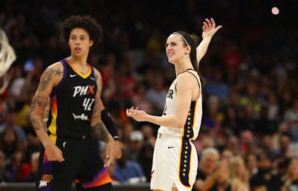 Caitlin Clark Shrugs Off Hit to the Face from Brittney Griner in Fever vs. Mercury