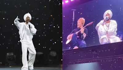 Ed Sheeran returns favour to Diljit Dosanjh at latter’s Birmingham concert, watch