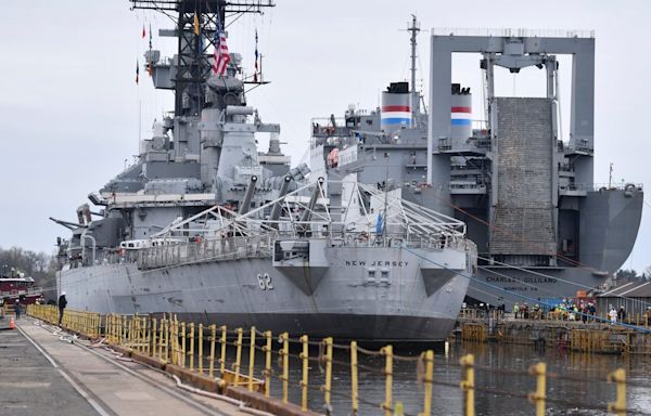 Battleship New Jersey will soon return to Camden from South Philly