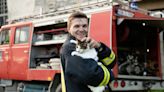 Kitten Rescued From Fire Engine by Firefighters in Ohio