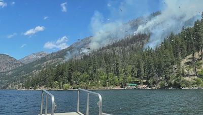 25,000-acre fire burning near Lake Chelan started by a human