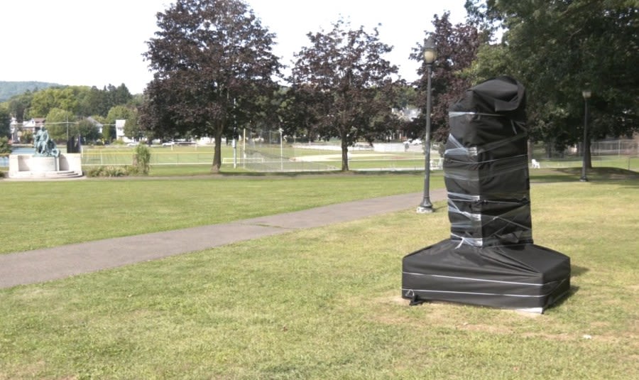 Rod Serling statue installed at Rec Park, unveiling coming soon