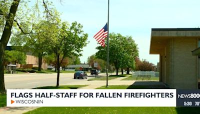 Flags Half-Staff for Fallen Firefighters