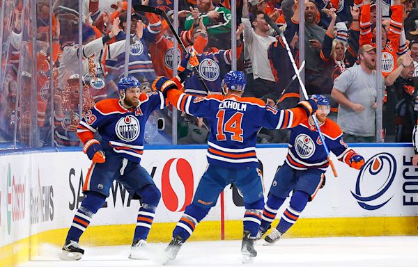 Oilers roar back, score 5 unanswered goals to tie conference finals with Stars 2-2