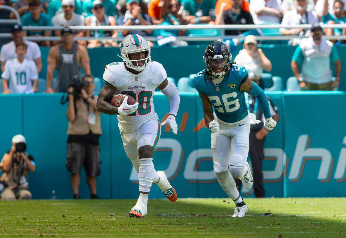 Dolphins remain in somewhat precarious position at running back. And personnel notes