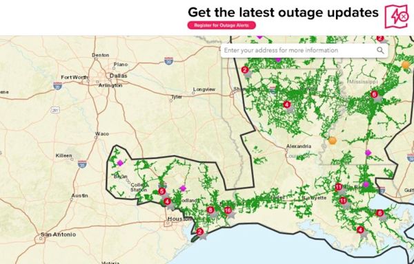 Power outage maps for Entergy, CLECO, Washington-St. Tammany Electric