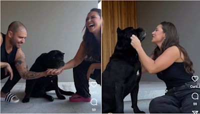 Paolla Oliveira e Diogo Nogueira fazem trend viralizada com cachorro e se surpreendem com resultado