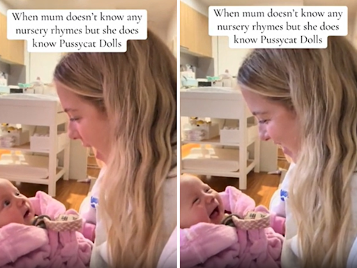 Mom singing alternative to nursery rhyme delights internet—and baby