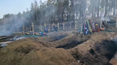 Media post photos of mass burial site of Wagner Group mercenaries near Irkutsk, Russia