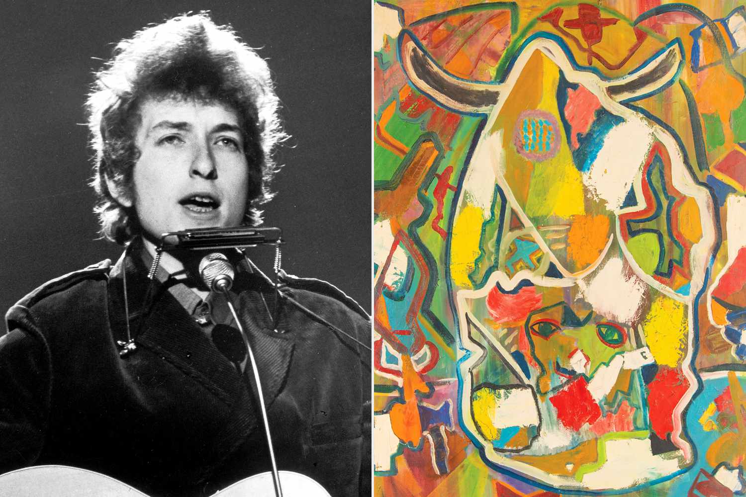 Bob Dylan Rare Painting Sold at Auction for Nearly $200K