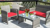 Walmart is practically giving away this bestselling 4-piece rattan patio furniture set for $190