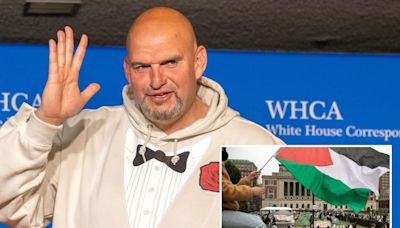 Fetterman not bothered by GOP support as he swipes at anti-Israel students and their ‘pup tent for Hamas’ protests