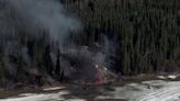 Burning engine fell from plane just before fatal crash near Fairbanks, NTSB says