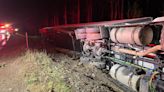 No injuries in semi rollover on I-75 Friday morning