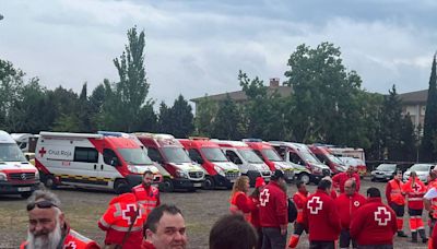 Cruz Roja mueve a 140 personas voluntarias para dar asistencia sanitaria en la Orbea Monegros