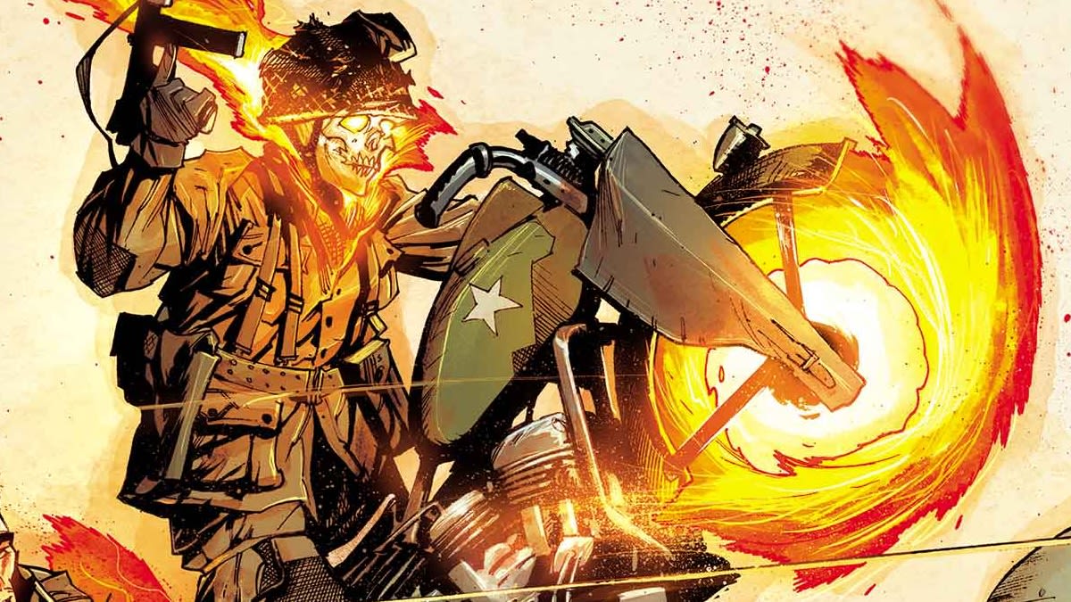 HELLHUNTERS: New Marvel Comics Series Will See Ghost Rider '44 Assemble One Of The Coolest Teams Ever