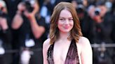Emma Stone Wore a Sequin Dress With a Daringly Low Neckline at the Cannes Film Festival