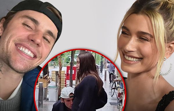 Justin Bieber Kisses Wife Hailey's Pregnant Belly in Japan