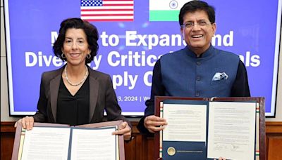 India, US sign MoU on critical minerals cooperation to reduce dependence on China