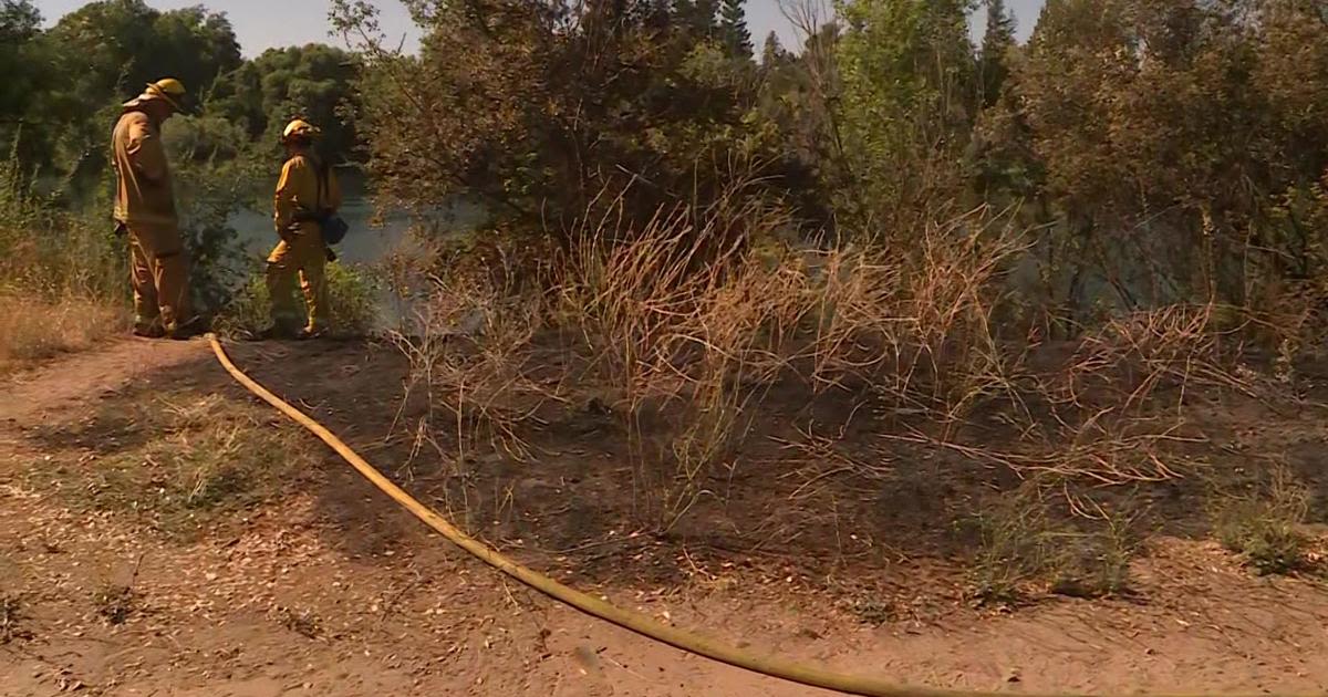 Person of interest detained after grass fire near American River in Sacramento County