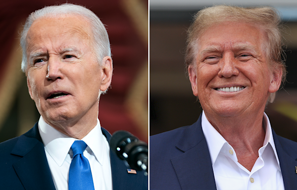 Biden gives 3-word response when asked when he'll debate Trump