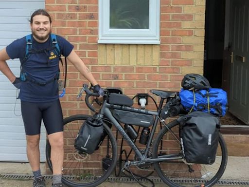 Kent man on epic 3,462-mile cycle to Australia after surviving attempt to take his own life