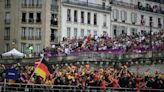 Fröhlich und sympathisch: Deutsches Team auf der Seine