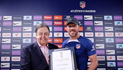 Simeone entra en el Salón de la Fama