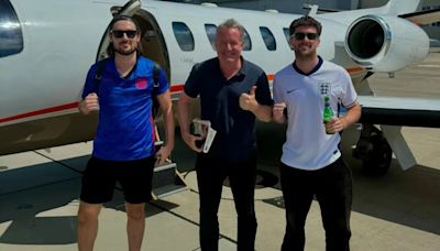 Piers Morgan sets off on private jet with sons to Berlin for the Euros final