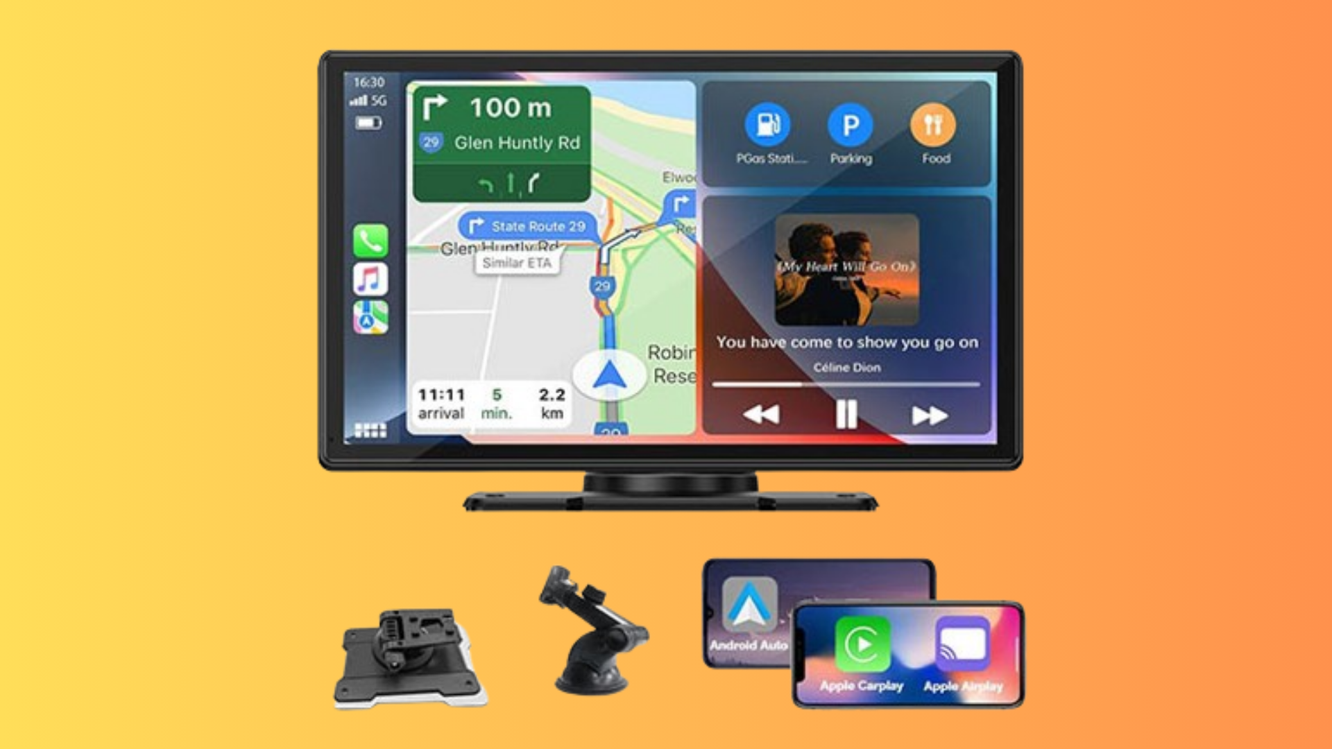 This dash display has Apple CarPlay and Android compatibility for just $95