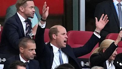 Prince of Wales spotted celebrating England’s Euro 2024 win over Switzerland