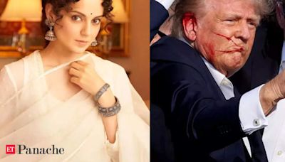 Kangana Ranaut praises ex-US President Donald Trump for taking a bullet to the chest for America, slams leftists as ‘desperate’ - The Economic Times