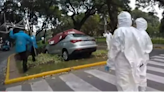 Tragedia en Parque Patricios: un conductor se descompensó mientras manejaba y murió tras chocar contra una plazoleta