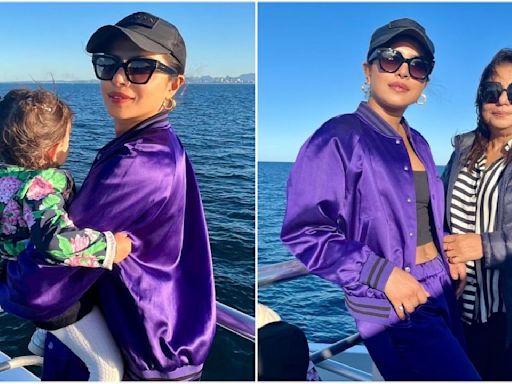 Priyanka Chopra goes whale watching with Malti Marie and Madhu Chopra; don’t miss little one’s plushies