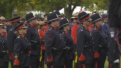 Hundreds gather to honour fallen law enforcement officer in Alberta