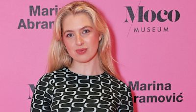 Anais Gallagher looks amazing in patterned dress as she attends a gala